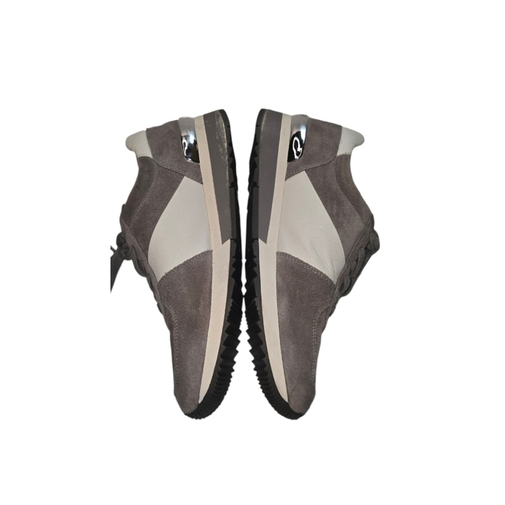 Women's Michael Kors Allie Trainer Sneakers Steel Gray Suede Size 10 - Picture 3 of 10